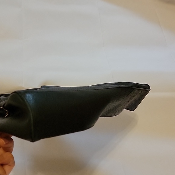 KOOBA Black Pebble Leather Ring Handle Purse Grommets Lined Excellent Condition - Picture 5 of 16